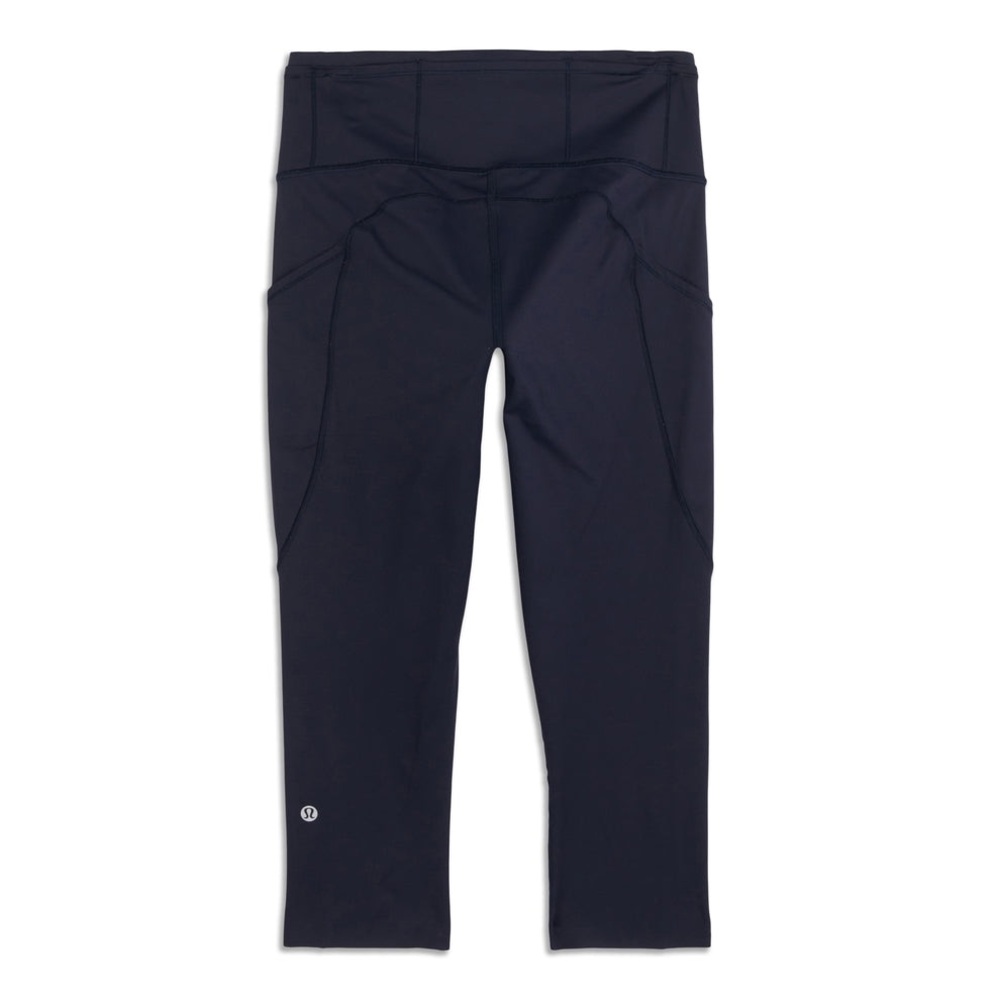 Lululemon Fast & Free Crop II *Nulux 19" BLACK Size 6 - Picture 3 of 14